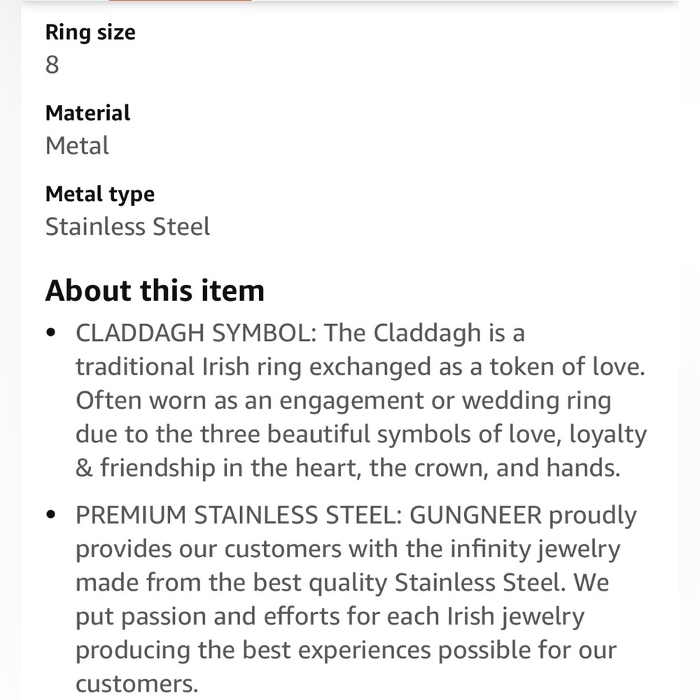 Claddagh Ring 🍀 - Picture 2 of 7
